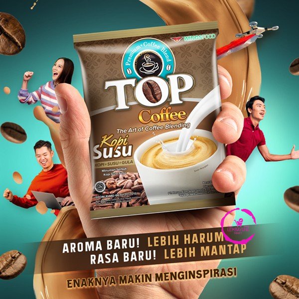 

Top Coffee Kopi Instan Susu (3in1) 31 gr x 20 pcs
