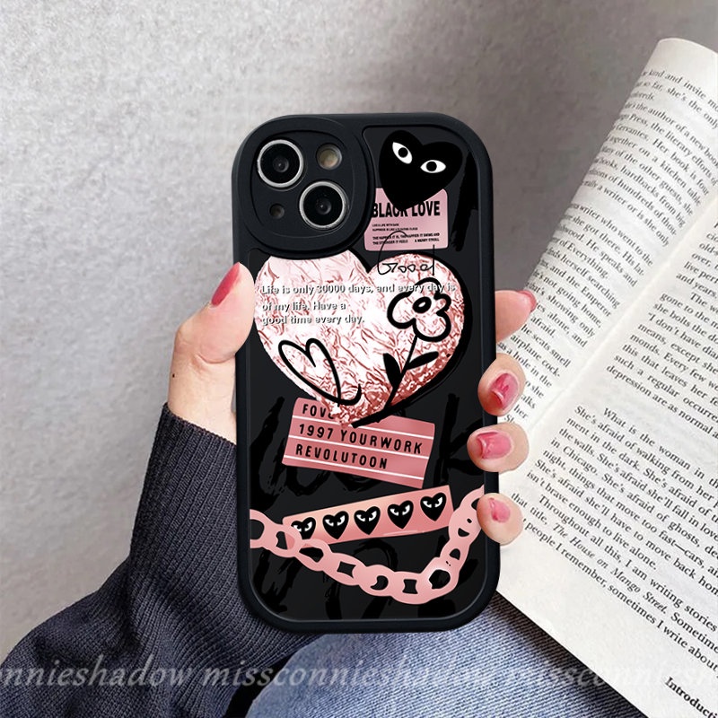 Untuk Samsung A23 A14 A13 A04 A12 A04s A30s A32 A73 A03 A03s A72 A10s A33 A52s A31 A20s A22 A50s A71 A20 A50 A11 A53 A51 A02s A21s A52 Graffiti Love Heart Comme des Garcons Soft Case