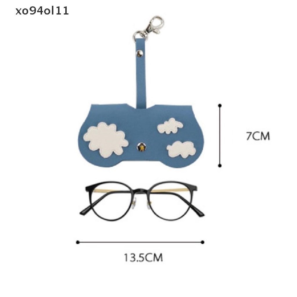 Xo Gadis Sederhana Tas Kacamata Portabel Anti-Tekanan Kacamata Klip Penutup Pelindung OL