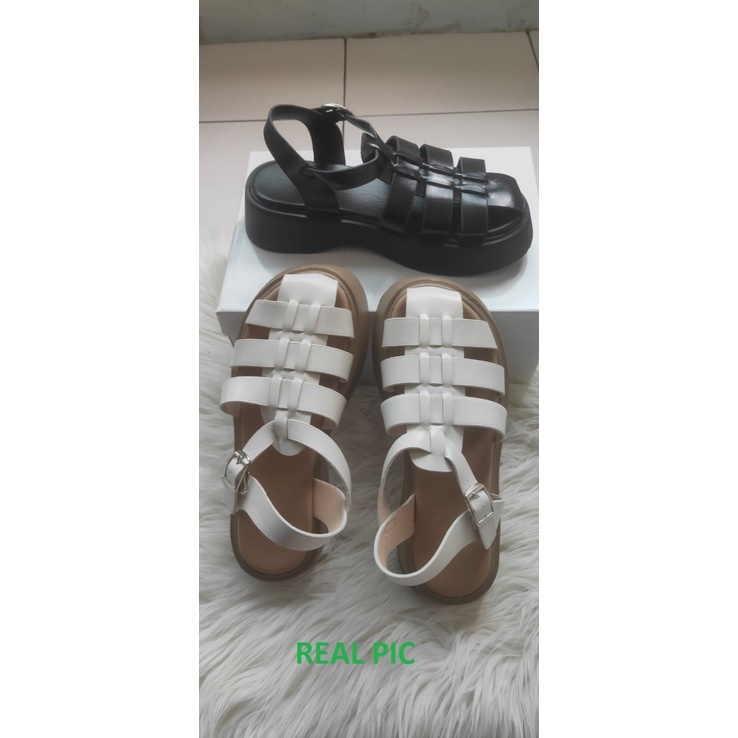 [LC] 1504 Sepatu Sandal wanita 122 Tali Gunung Korea Style ELEGAN CANTIK Pesta Kerja Santai Keren Trend Casual Kualitas Bagus Impor