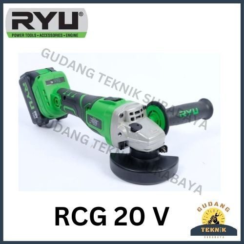 RYU Mesin Gerinda Baterai RCG 20 V Cordless Grinder 4"