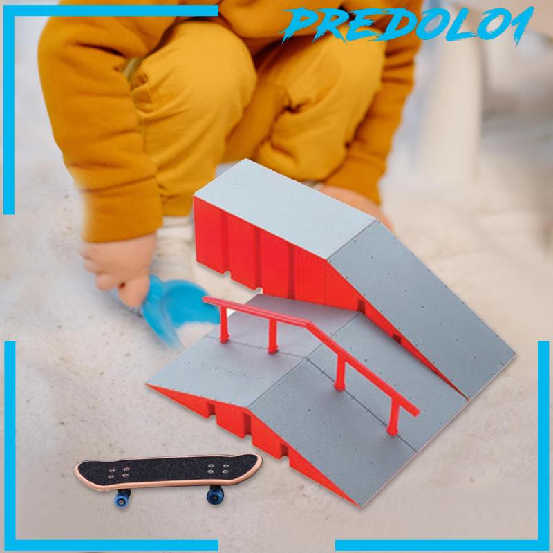 [Predolo1] Finger Skate Ramp Park Kits Finger Toy Mainan Skateboard Jari Untuk Hadiah Perempuan