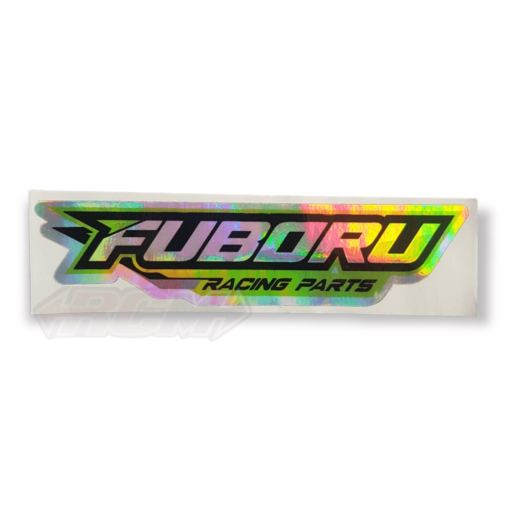 PERBIJI STIKER STICKER LOGO EMBLEM CUTTING CUTING HOLOGRAM QTT RACE PROVEN FUBORU RACING PARTS ORI ORIGINAL ASLI