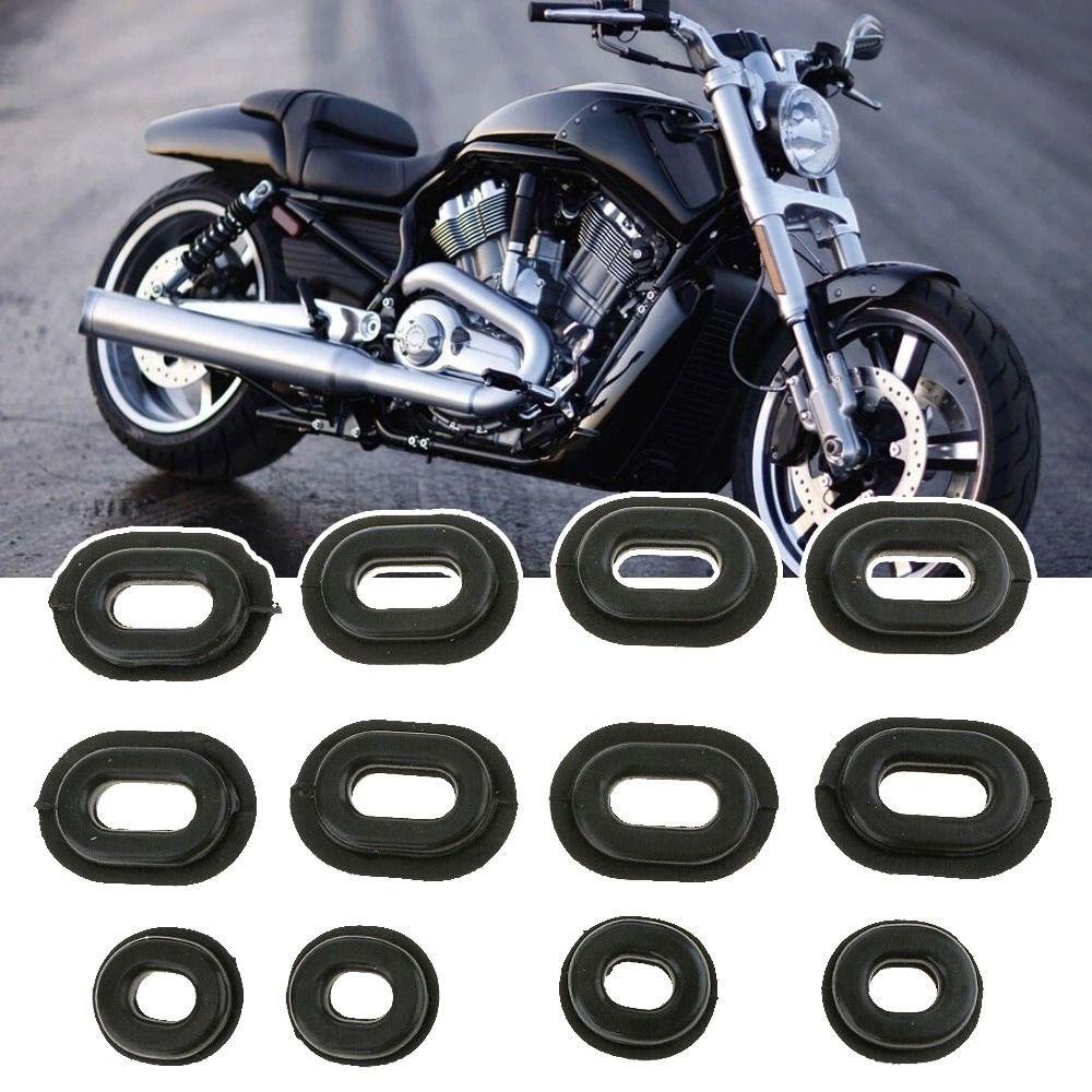 Lanfy Penutup Samping Motor 12pcs Hitam Motor For Kawasaki For Suzuki For Honda Cg125 Side Panel Grommet Fairings Side Cover