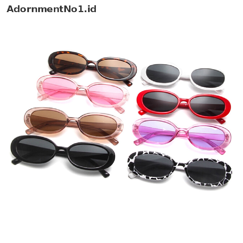 [AdornmentNo1] Kacamata Wanita Ladies Retro Frame Oval Vintage Shades Glasses Fashion New [ID]