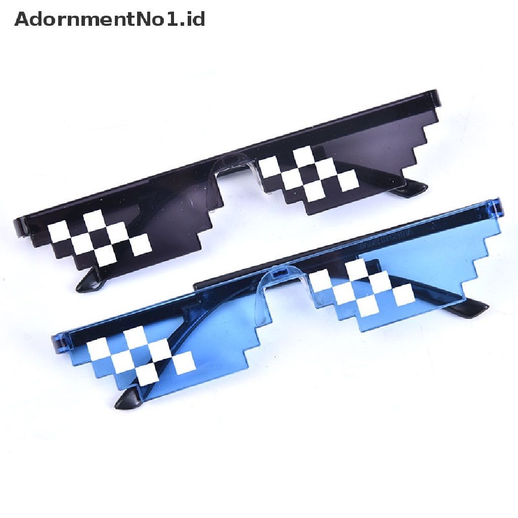 [AdornmentNo1] Kacamata Thug Life Attitude 8bit Pixel Deal With IT Unisex Kaca Mata New [ID]