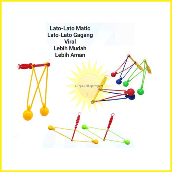 Mainan Lato Lato Gagang - Lato Lato Matic Gagang