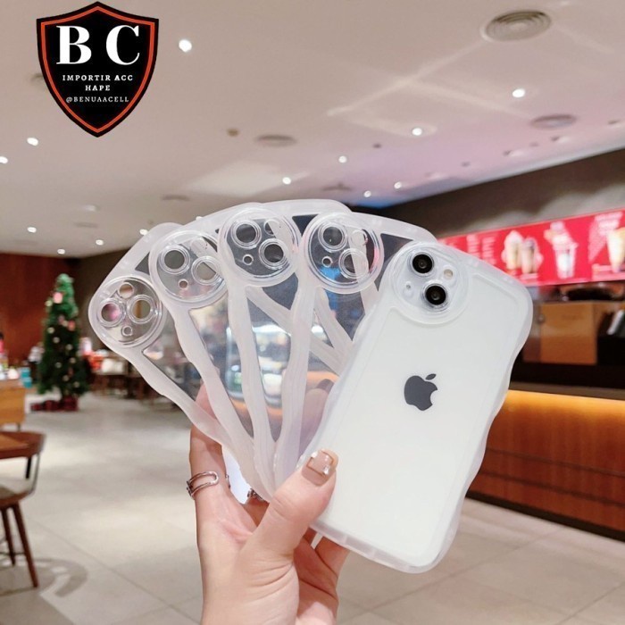 CASE GELOMBANG BULAT BENING FOR IPHONE X XS XR XS MAX 11 11 PRO 11 PRO MAX