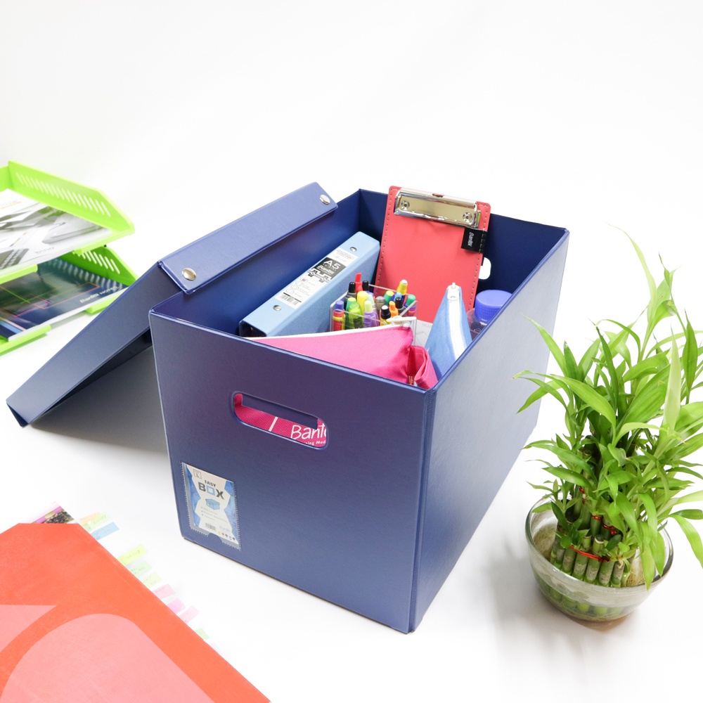 

Kotak Penyimpanan Multifungsi Storage Organizer Box Bantex Easy Box Large Cobalt Blue