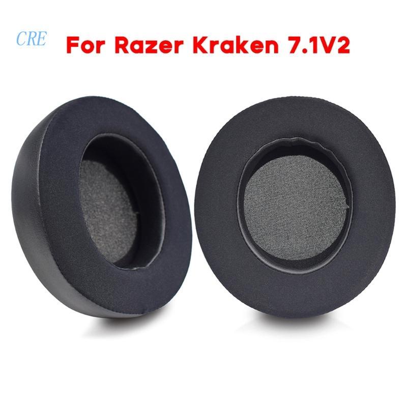 Cre Bantalan Telinga Pengganti Kraken 7.1V2 Headphone Bernapas Earphone Lembut Bantal Pendingin Gel Earcups Aksesoris