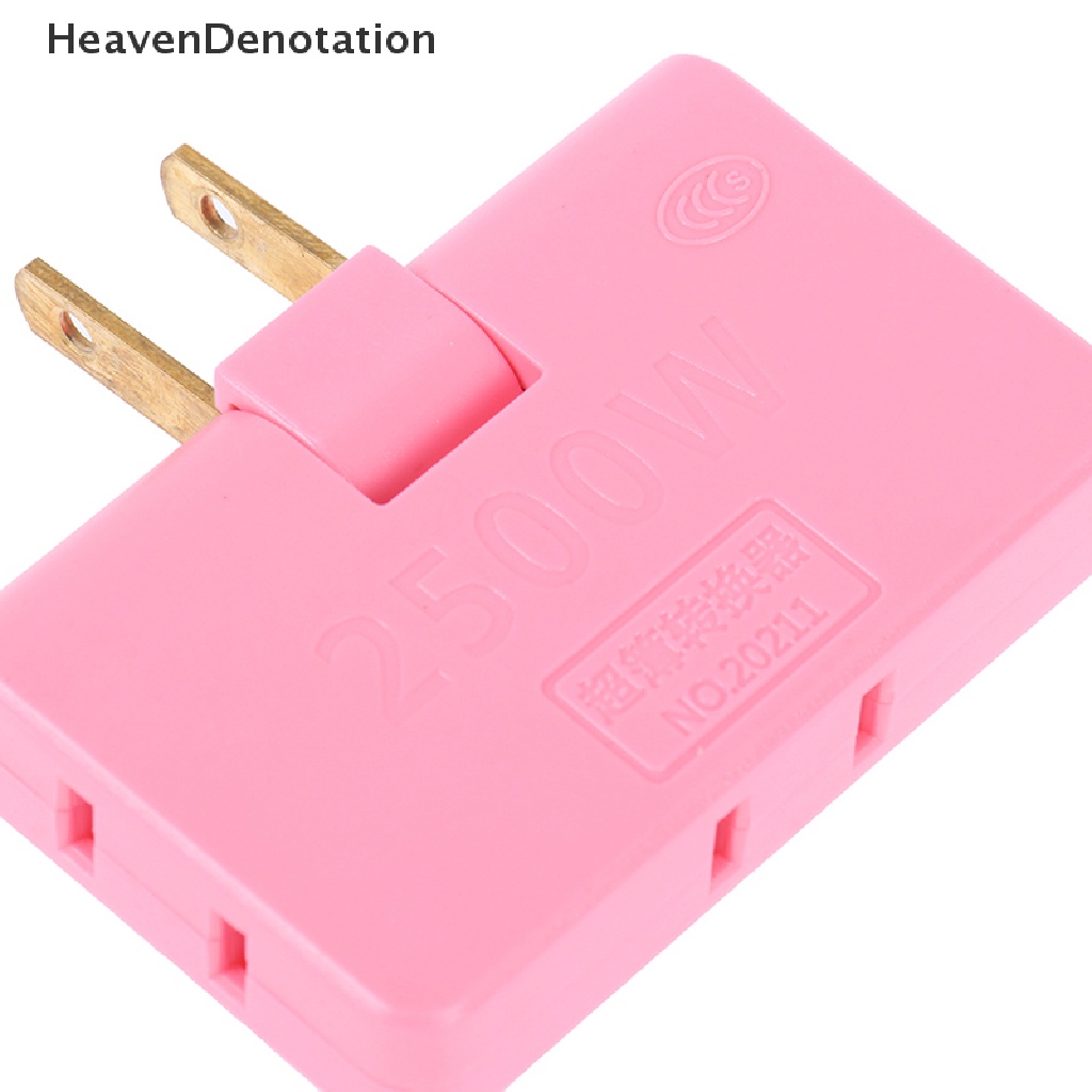 [HeavenDenotation] Konverter Stop Kontak Yang Dapat Diputar 180derajat Multi Plug Slim Wireless Outlet Adapter HDV