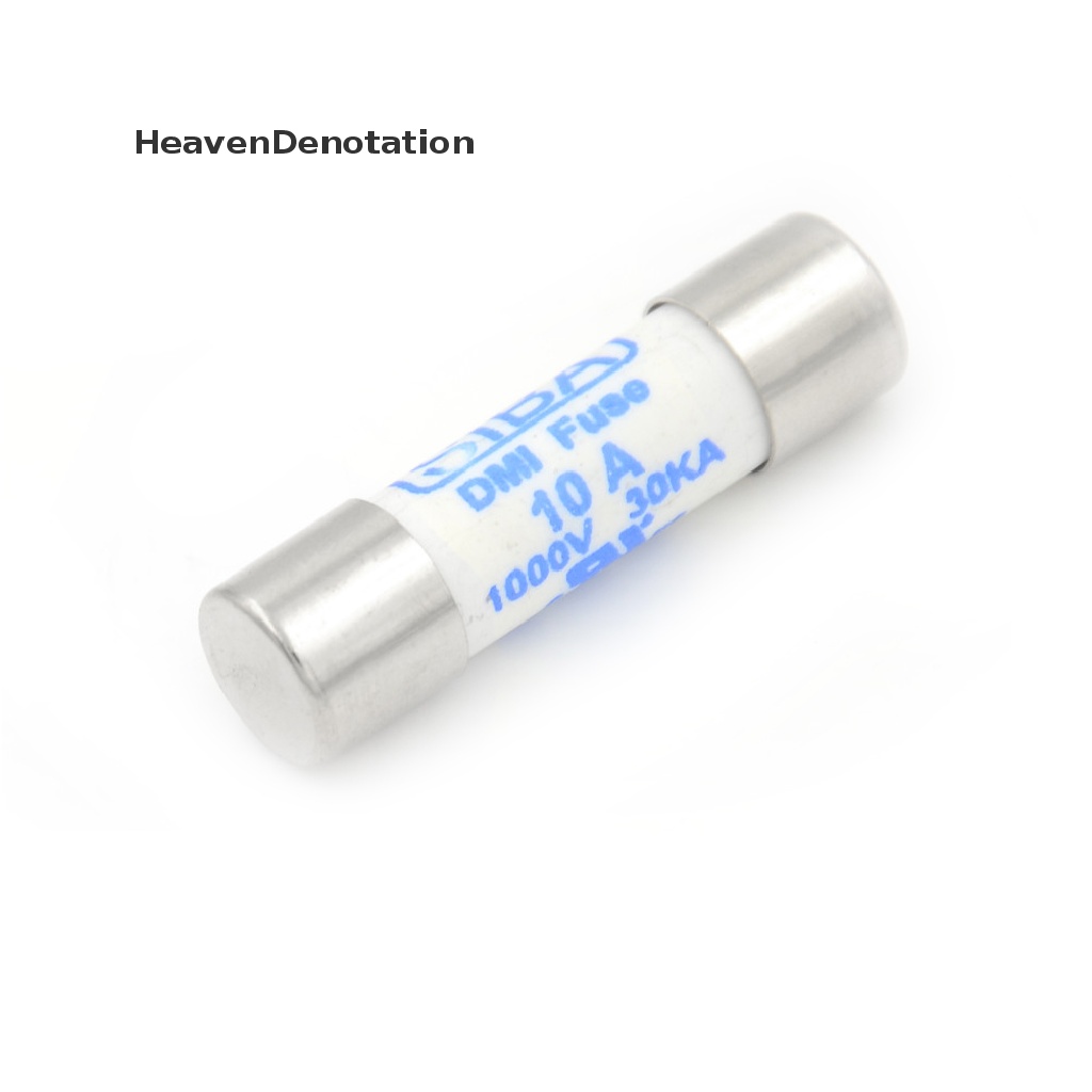 [HeavenDenotation] New Multimeter 10x38mm 1000V 10A Silinder Sekring Keramik Putih HDV