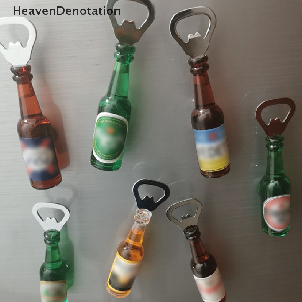 [HeavenDenotation] Simulasi Kreatif Pembuka Botol Bir Kulkas Magnetik Botol Bir Bar Dekorasi Gadget Dapur HDV