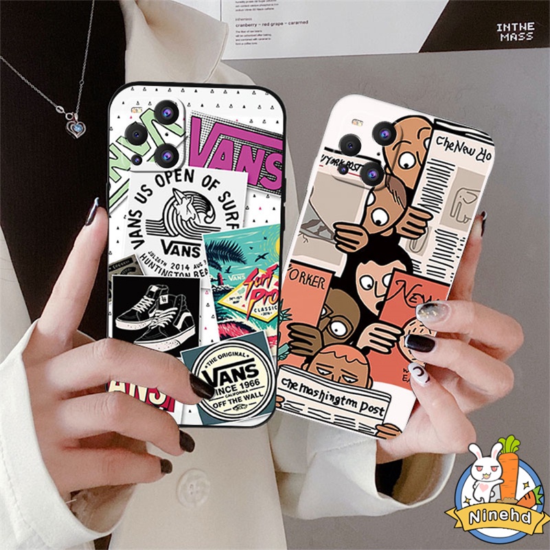 IPHONE Casing Kompatibel Untuk Iphone14 13 12 11 Pro Max X Xr Xs Max8 7 6 6s Plus SE 2020 Fashion Kartun Tepi Lurus Silikon Casing Ponsel Pelindung Lensa Shockproof Lembut Cover Pelindung