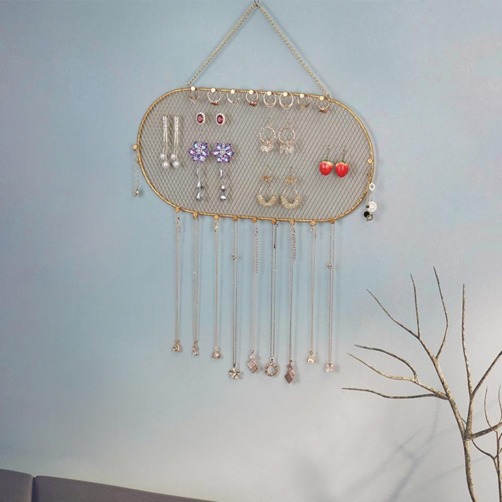 Lily Grid Jewelry Display Storage Box Kalung Stand Tempat Penyimpanan Rak Perhiasan