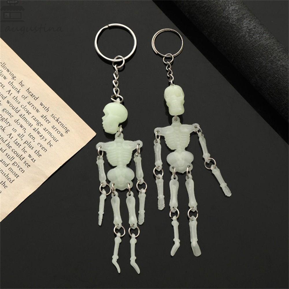 Agustina Gantungan Kunci Tengkorak Mewah Halloween Fashion Perhiasan Korea Punk Skull Car Keychains