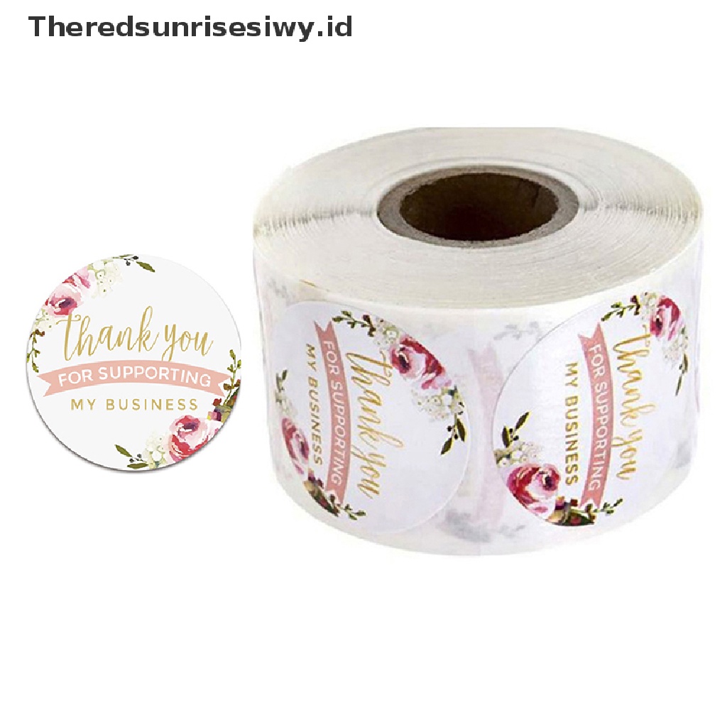 # Kado Mom &amp; PAPA DIY # 500pcs/roll Stiker Thank You Untuk seal label scrapbooking Kraft er Baking M~