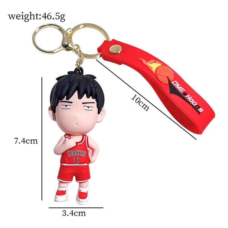 Anime Jepang SLAM DUNK Gantungan Kunci Boneka Liontin Fashion Key Ring Ransel Ornamen Aksesoris Jewelry