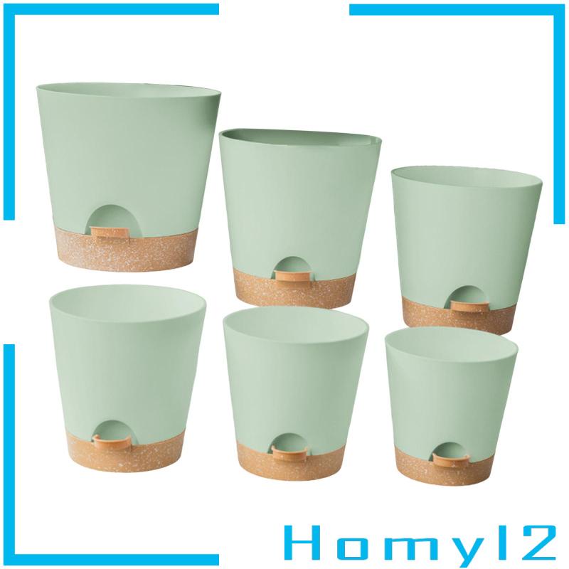 [HOMYL2] 6buah Planter Self Watering Dengan Lubang Drainase Pembibitan