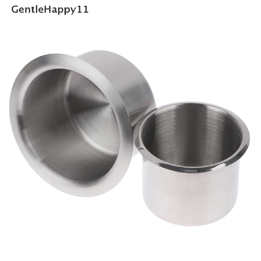 Gentlehappy Car Cup Holder Drink Cup Holder Recessed Stainless Steel Tempat Gelas Minuman Kaleng id