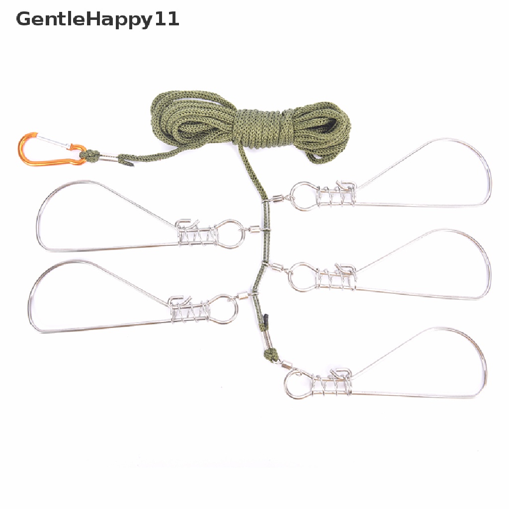 Gentlehappy fishing Lock Buckle fishing Snaps Chain Stringer Dengan Pelampung Sabuk Kunci Ikan Hidup id