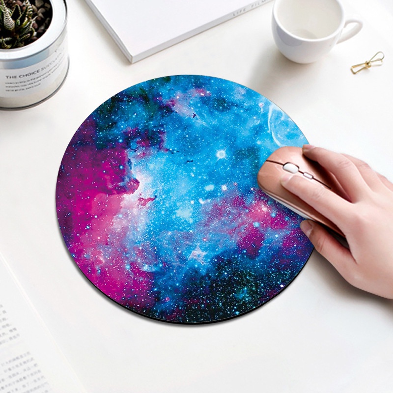 Pemandangan Alam Mouse Pad Game Kreatif Dan Lucu Rumah Kantor Mouse Pad Karet Mouse Pad Starry Moon Lake Cat Air Sunrise Forest Aurora Mouse Pad