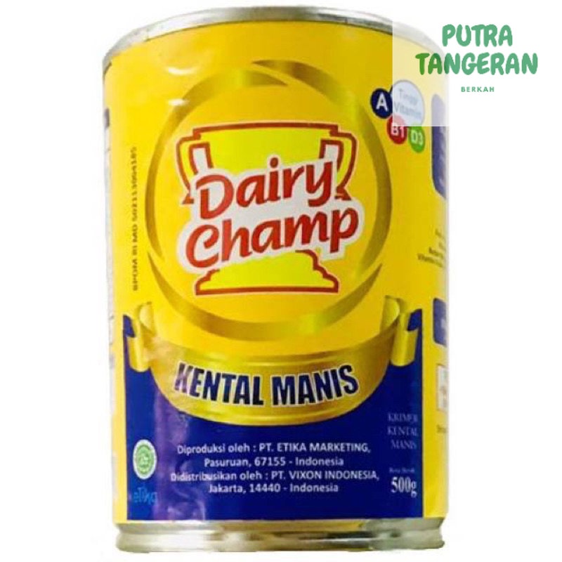 

Dairy Champ 480gr eceran Susu Krimer kental manis