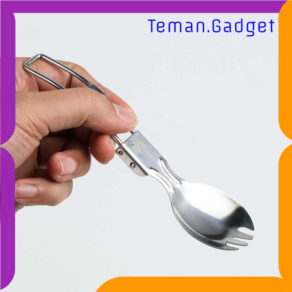 TG - DPR KNIFEZER Foldable Spoon Fork Sendok Garpu Lipat Stainless Steel - SVGF2