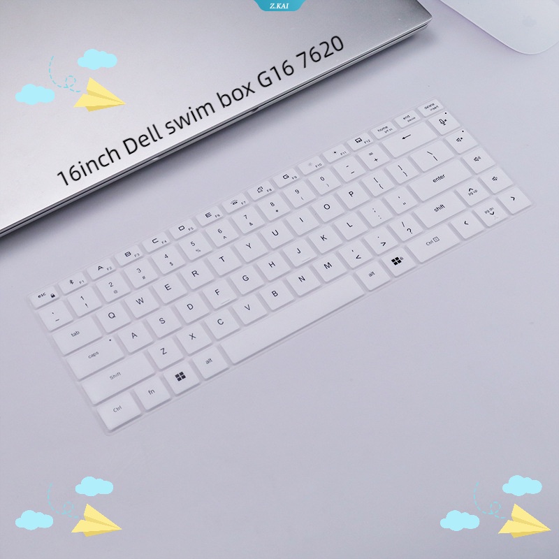 Baru Casing Keyboard Laptop Silikon Lengan Pelindung Tahan Lembab Untuk Model 16inch Dell Swim Kotak G16 7620proteksi Kulit Keyboard Film [ZK]