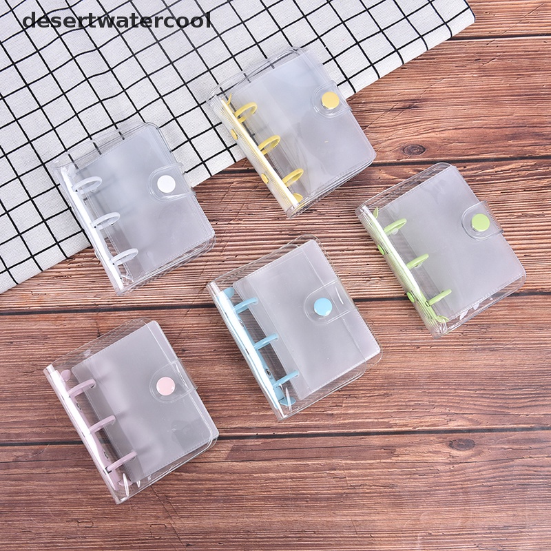 Deid Baru Kreatif Lucu Transparan 3cincin Mini PVC Loose-leaf Hand Book Student Martijn