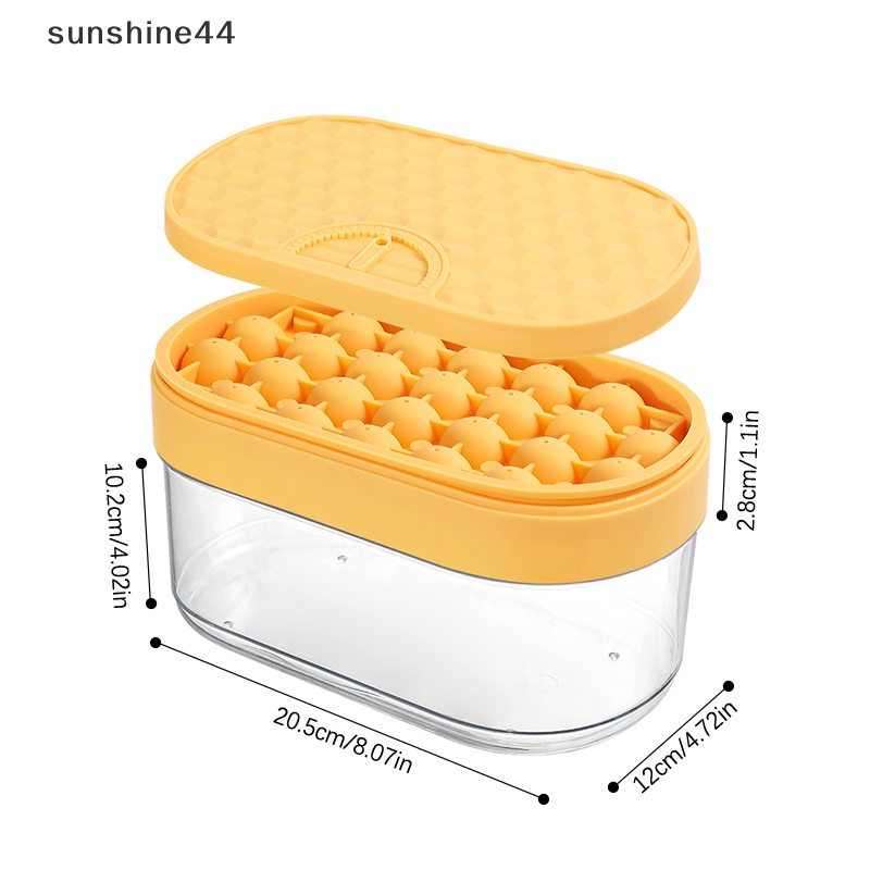 Sunshine Press Type Ice Cube Round Maker Cetakan Es Hoki Untuk Bir Kopi Mini Ice Ball ID