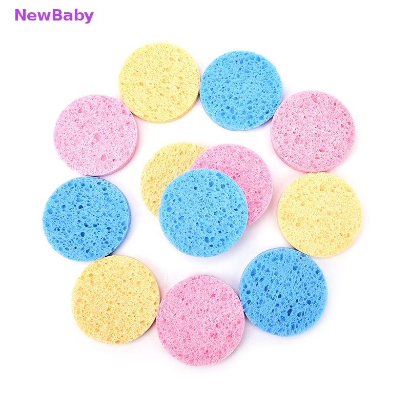 Newbaby 4Pcs Spons Pembersih Wajah Serat Face Mask Spons Penghilang ID