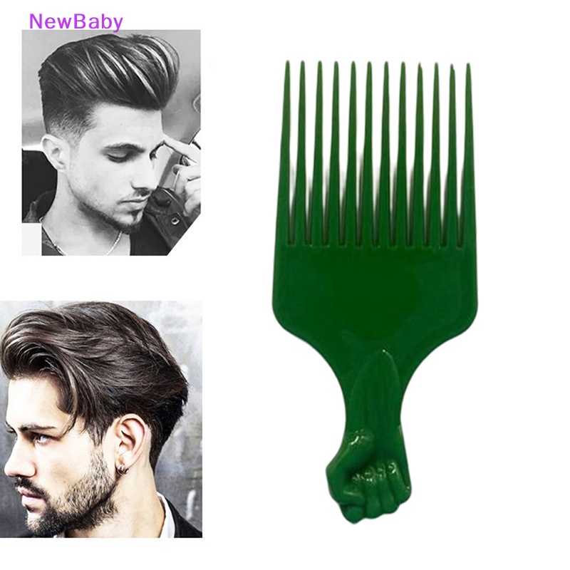 Newbaby Sikat Gigi Lebar Pick Comb Garpu Hairbrush Insert Comb Alat Styling Rambut Plastik ID