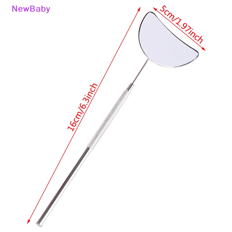 Newbaby Cermin Pengecek Stainless Steel Eyelash Extension Makeup Kecantikan ID