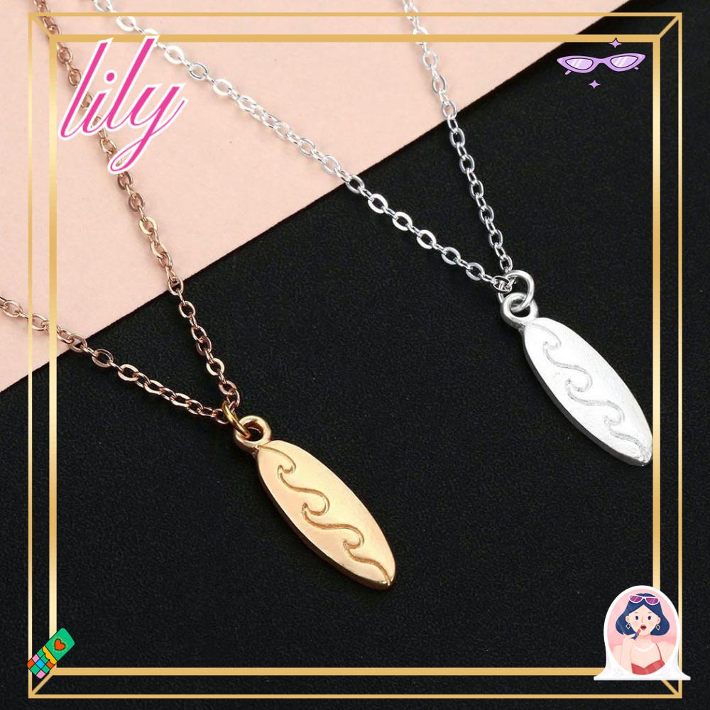 Lily 1PC Kalung Papan Surfing Paduan Fashion Perhiasan Pantai Musim Panas Gelombang Surfing Dainty