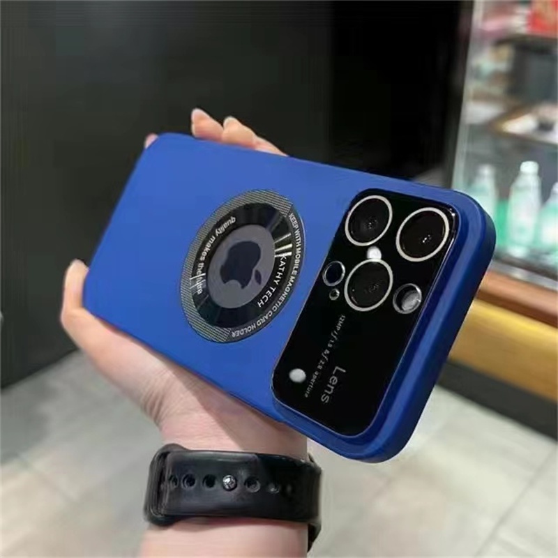 IPHONE Telepon Atraksi Magnetik Peka Kulit Jendela Besar Iphone11 12 13 14 Pro Max Shockproof Case Cover