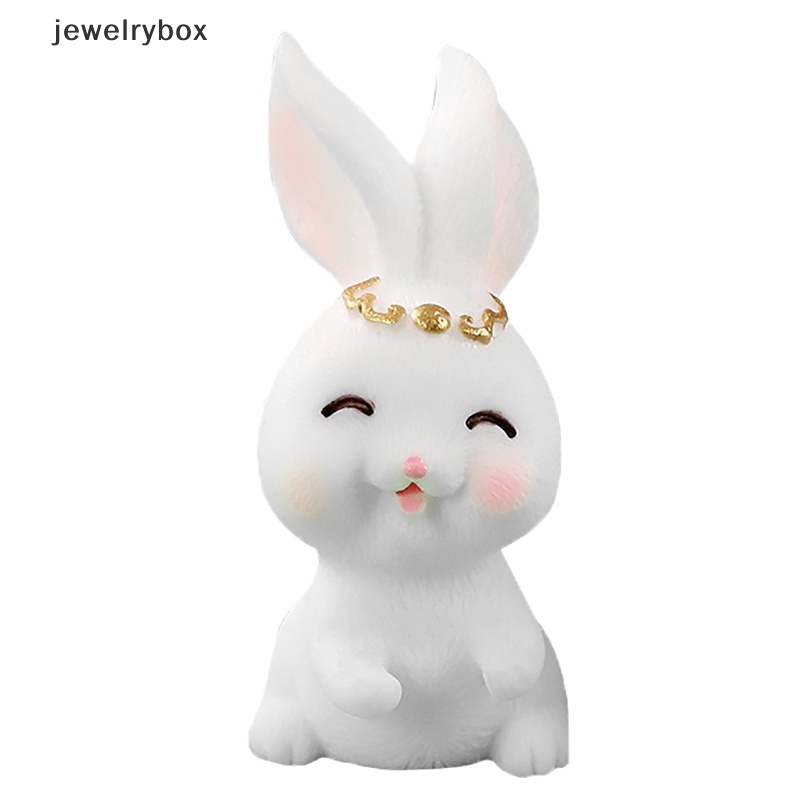 [jewelrybox] Miniatur Imlek Kelinci Zodiak Lanskap Mikro Ornamen Rumah Boneka Butik Panas