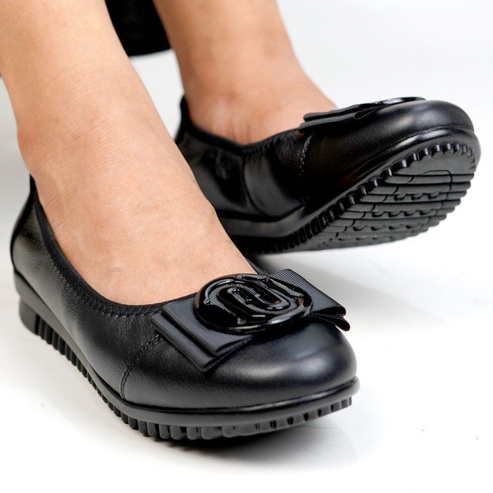 SEPATU KERJA FLAT SHOES WANITA - POLLUX - 37