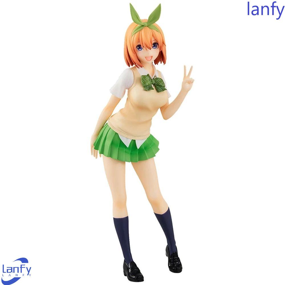 Lanfy Action Figure Anime Nakano Miku Yotsuba Bahan PVC