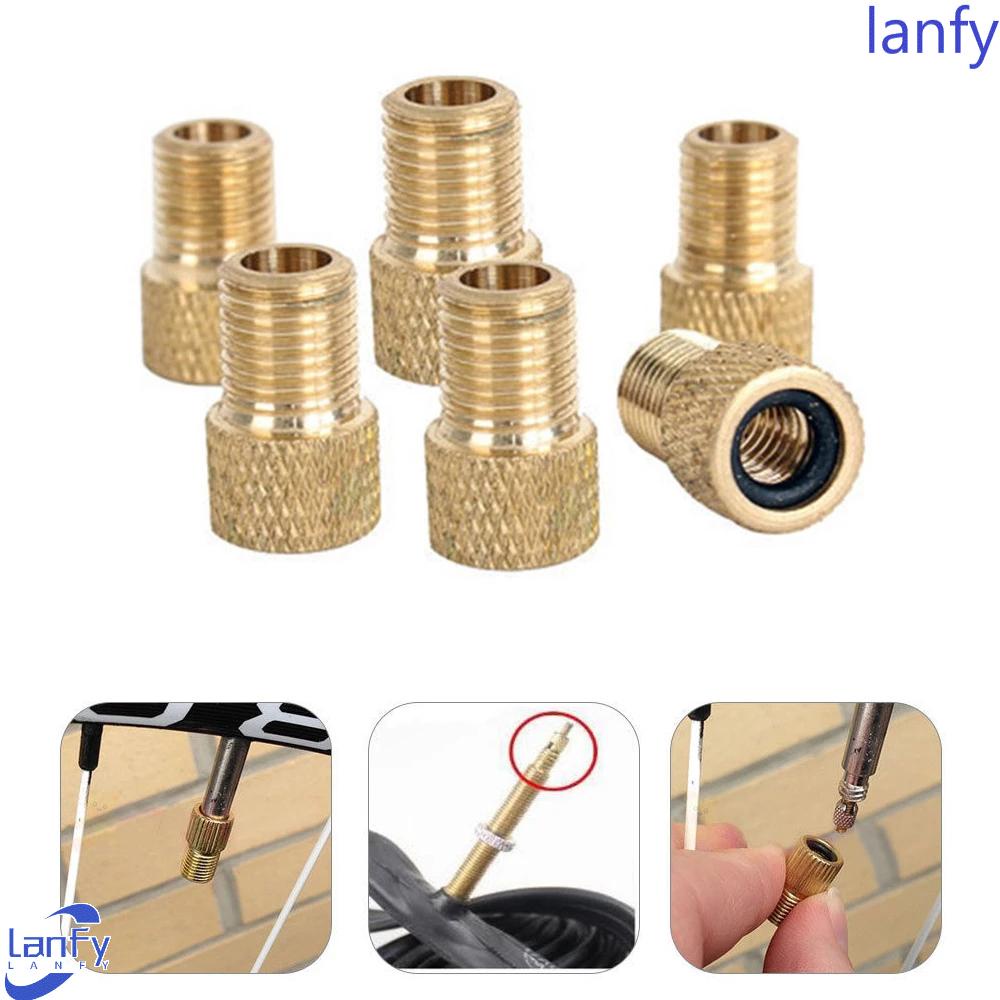 Lanfy Valve Adapter Cycling 2/4PCS Sepeda Jalan Sepeda Gunung Gas Nozzle Roda Transfer Ban Presta Ke Schrader