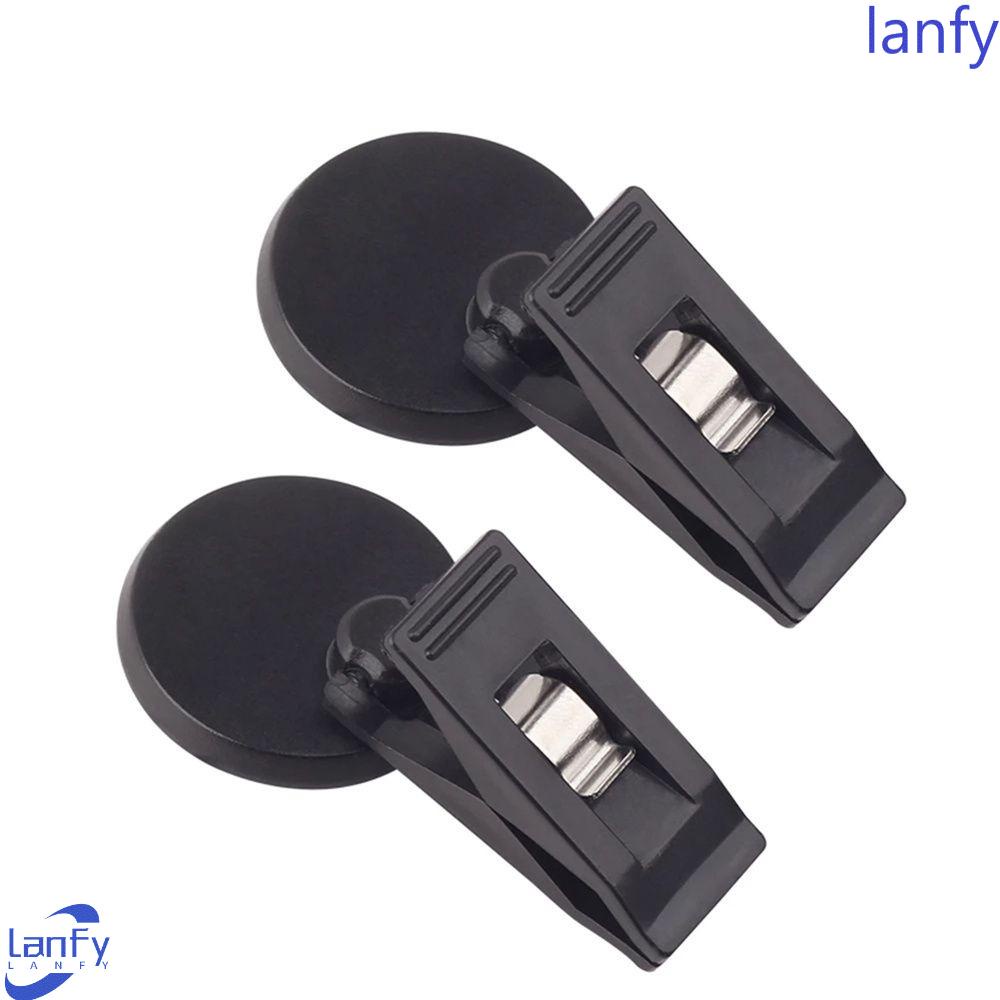 Lanfy Car Hook ABS 2Pcs Klip Perekat Diri Pengikat Otomatis Interior Jendela Mount Car Kerai Clip