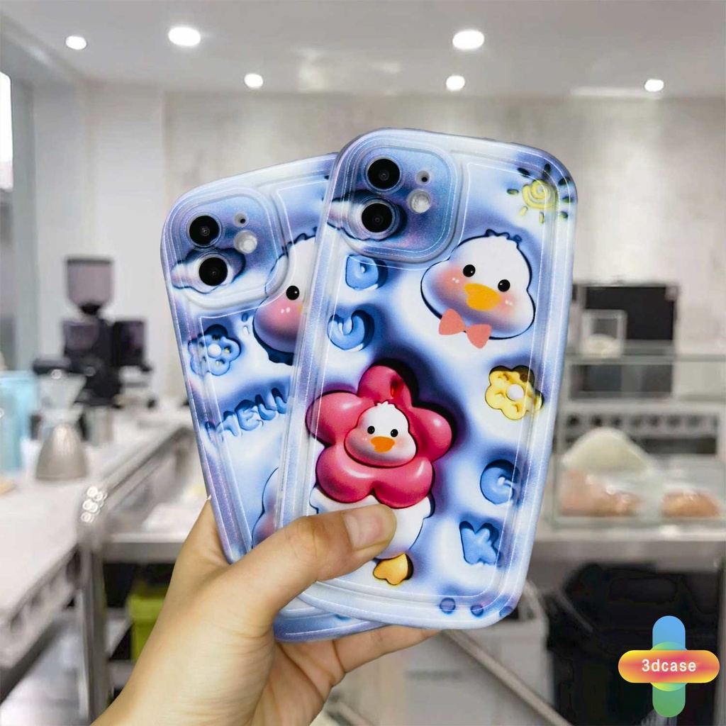 Case Samsung A22 A03S A50 A32 A14 A13 A23 A52 A12 A03 A04 A04S A02S A20 A50S A30S A52S A30 M12 M22 M32 A125 A14 LTE A13 Lie A037F F12 M04 M10S M02S A025 A205 A305 F02S Y22S Y20I Y12S Y17 Y15 Y15S Cute Duck Soft Airbag Soap Case