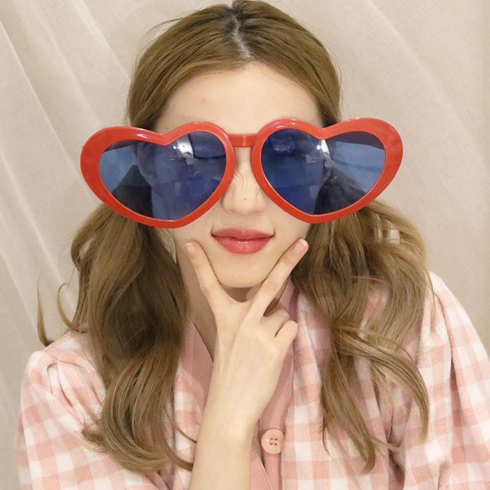 TOP Kacamata Besar Trendy Party Props Frame Besar Perlengkapan Dekorasi Pesta Glow Glasses