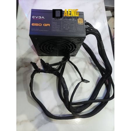 Power Supply Psu Power SuplayPC EVGA SUPERNOVA 650GA 650 Watt 80 Plus GOLD Mantap murah