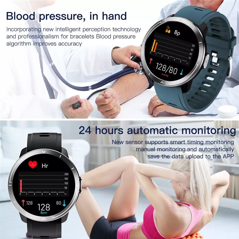 AKN88 - MAFAM M18 PLUS Smartwatch ECG PPG Real Time Sensor Waterproof IP67