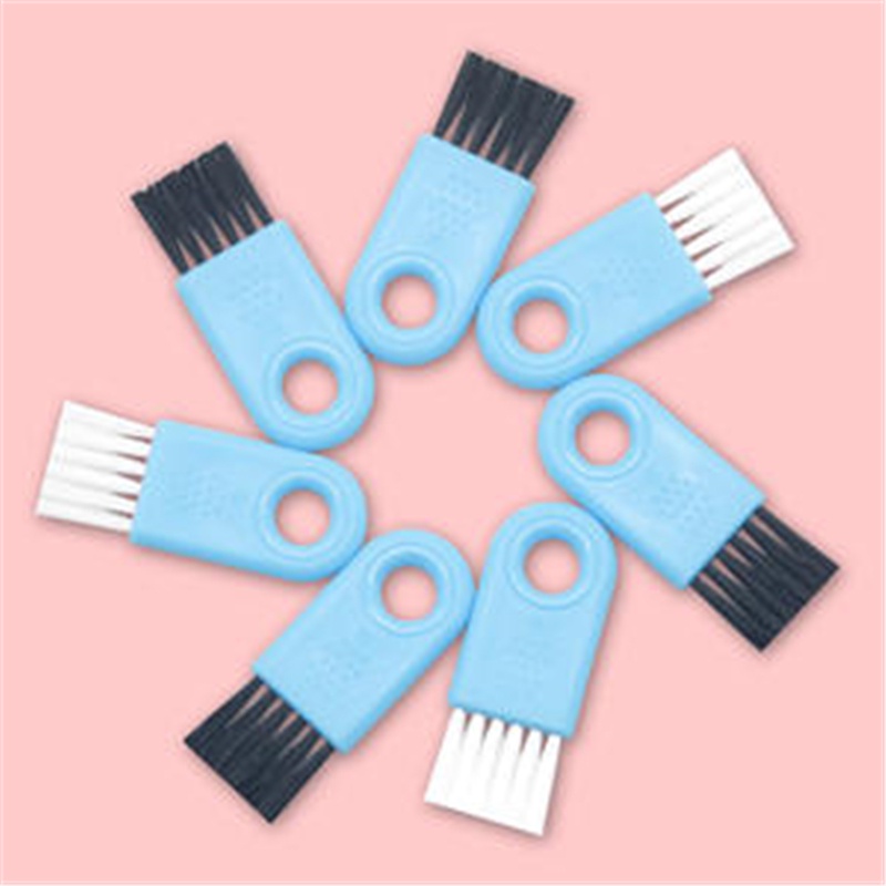 Cup Sikat Kecil Plastik Lembut, Penutup Cangkir Keyboard Komputer Pembersih Celah Pisau Cukur Sikat Nilon Multifungsi Rumah Tangga Sikat Pembersih Mini