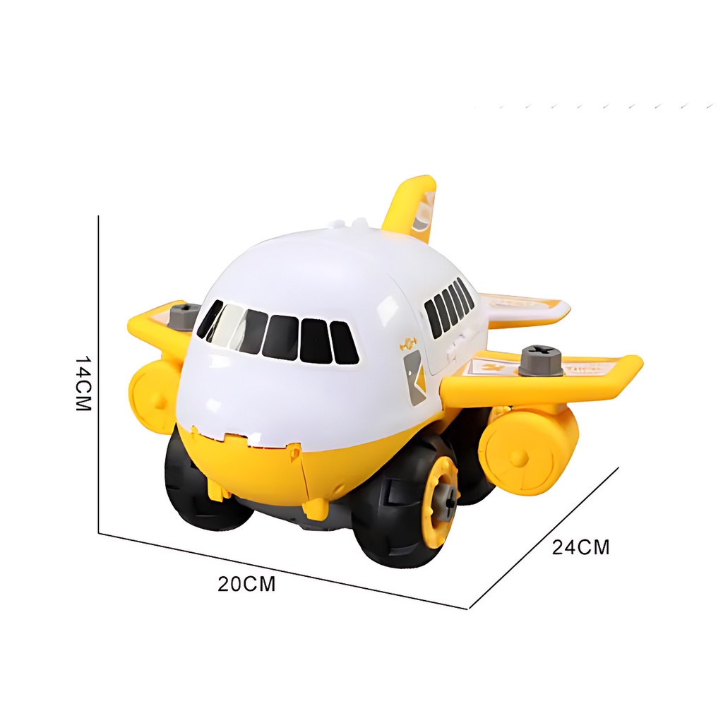 Diy Merakit Pesawat Set Lengkap | Plane Receive Storage 3in1 Mainan Anak Laki Laki Mobil Mobilan Terbaru 2023