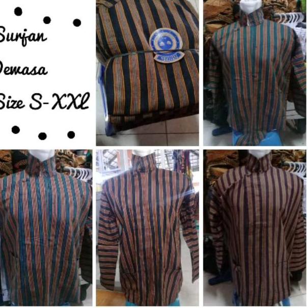 Lurik Sale [ Luriklarik ] Surjan Lurik Dewasa Baju Adat JaSolo Jogja Tenun Klaten Sorjan Lorek  Trad