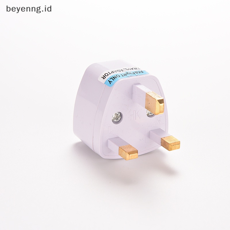 Beyen 1pc Universal AU EU Ke UK Colokan Listrik AC Travel Wall Adapter Converter Putih GB ID