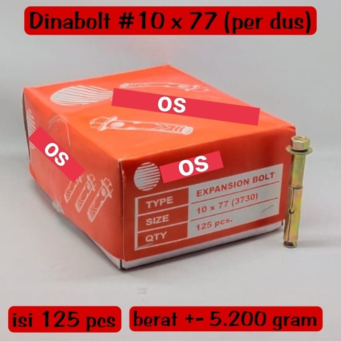 dinabolt 10 x 77 / dinabolt murah / dinabolt per dus